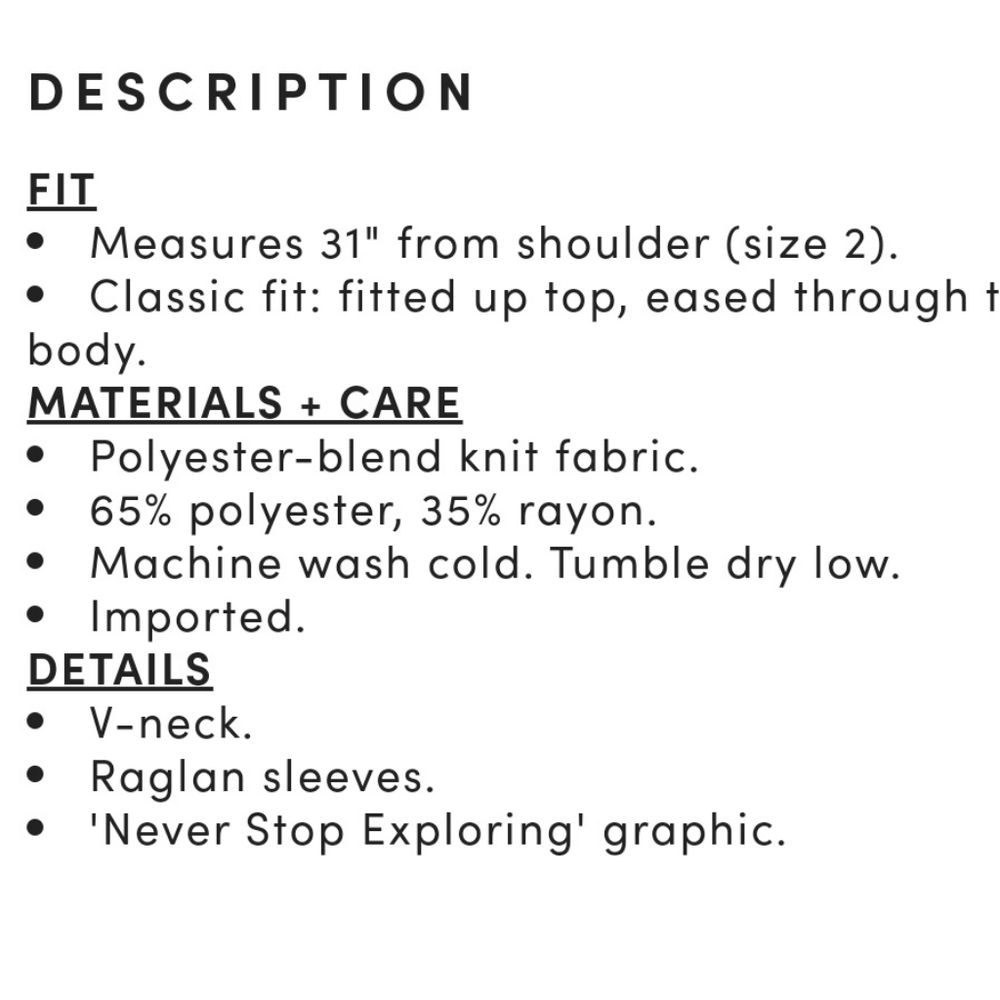 Torrid Raglan Shirt - Picture 4 of 8
